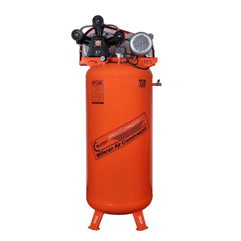مشخصات کمپرسور باد پیستونی 350 لیتری میلران کد 1030 مشخصات کمپرسور باد پیستونی 350 لیتری میلران کد 1030